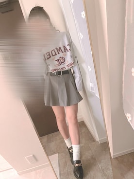 「MOUSSY（マウジー）のアイテム」を使った、♡𝕄𝕚𝕟𝕚 𝕄𝕒𝕞𝕒♡ さん（レディース・154cm）の秋コーディネート