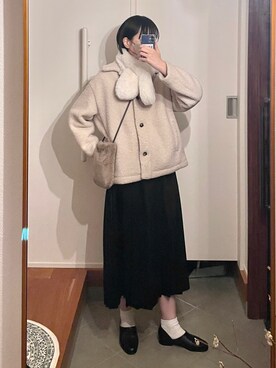 「コーデ記録」｜うすしおさん（レディース・167cm）の冬コーディネート