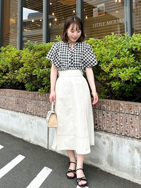 「grove（グローブ）のアイテム」を使った、momoさん（レディース・149cm）の夏コーディネート