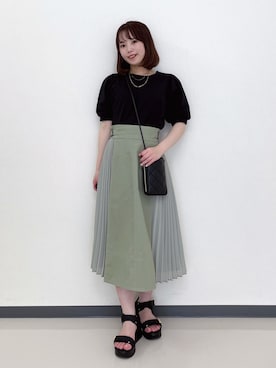 「grove（グローブ）のアイテム」を使った、momoさん（レディース・149cm）の春コーディネート