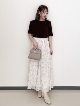 「grove（グローブ）のアイテム」を使った、momoさん（レディース・149cm）の秋コーディネート