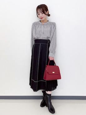 「grove（グローブ）のアイテム」を使った、momoさん（レディース・149cm）の秋コーディネート