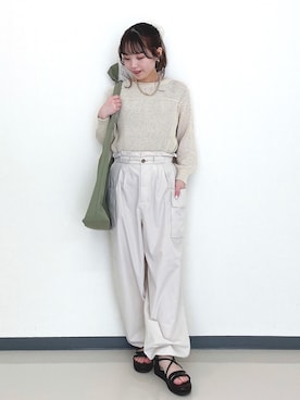 「grove（グローブ）のアイテム」を使った、momoさん（レディース・149cm）の春コーディネート