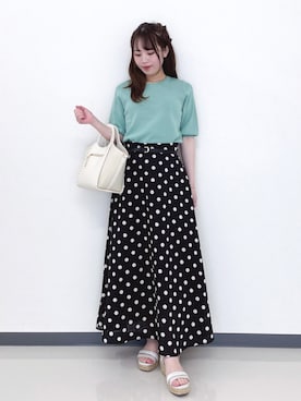 「grove（グローブ）のアイテム」を使った、momoさん（レディース・149cm）の春コーディネート