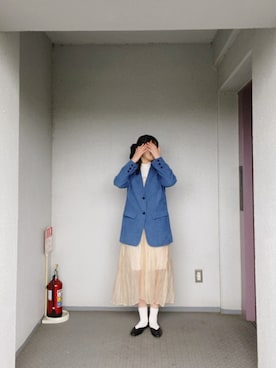 「Diosfront（ディオスフロント）のアイテム」を使った、poaさん（レディース・158cm）の春コーディネート