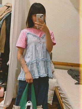 「initial（イニシャル）のアイテム（パンツ）」を使った、ケイk__vemoさん（レディース・158cm）の冬コーディネート