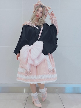 「アイテム（ポンチョ）」を使った、koto7777さん（レディース・158cm）の秋コーディネート