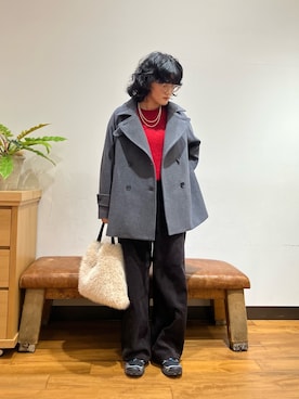 「冬の注目アウター」｜NIKAIDOさん（レディース・165cm）の秋コーディネート