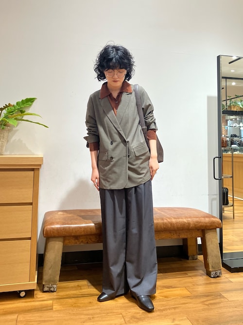 ウール混ダブルブレストジャケット セール】ウール混ダブルブレストジャケット（その他アウター