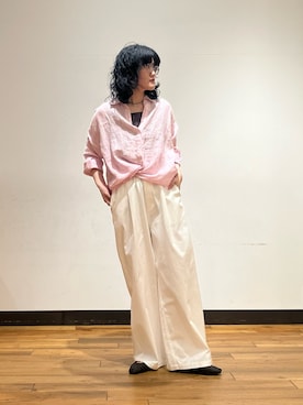 「RODE SKO（ロデスコ）のアイテム」を使った、NIKAIDOさん（レディース・165cm）の春コーディネート