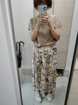 「アイテム（トップス）」を使った、ほりぃさん（レディース・170cm）の夏コーディネート