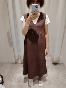 「アイテム（ワンピース/ドレス）」を使った、ほりぃさん（レディース・170cm）の夏コーディネート