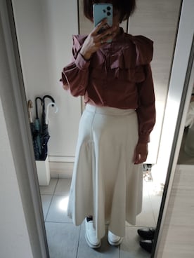「AZUL by moussy（アズールバイマウジー）のアイテム」を使った、ほりぃさん（レディース・170cm）の秋コーディネート
