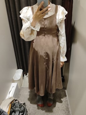 「アイテム（ワンピース/ドレス）」を使った、ほりぃさん（レディース・170cm）の秋コーディネート