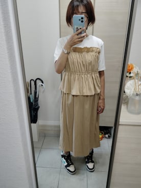 「Green　Parks（グリーンパークス）のアイテム」を使った、ほりぃさん（レディース・170cm）の夏コーディネート