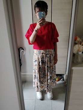 「アイテム（トップス）」を使った、ほりぃさん（レディース・170cm）の夏コーディネート