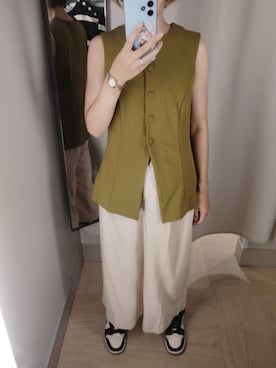 「H&M（エイチ・アンド・エム）のアイテム（パンツ）」を使った、ほりぃさん（レディース・170cm）の秋コーディネート