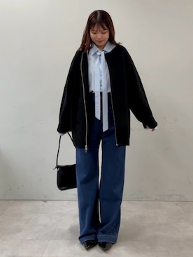 「イエベ春」｜ゆなさん（レディース・154cm）の秋コーディネート