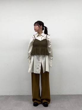 「レイヤードstyle」｜ゆなさん（レディース・154cm）の秋コーディネート