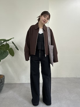 「アイテム（その他アウター）」を使った、ゆなさん（レディース・154cm）の秋コーディネート
