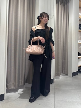 「Heather（ヘザー）のアイテム（ジャケット/アウター）」を使った、ERiNAさん（レディース・153cm）の春コーディネート