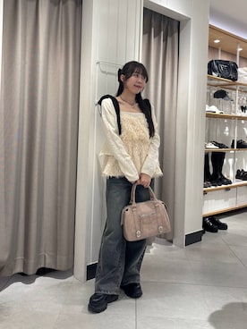 「アイテム（アンサンブル）」を使った、ERiNAさん（レディース・153cm）の春コーディネート