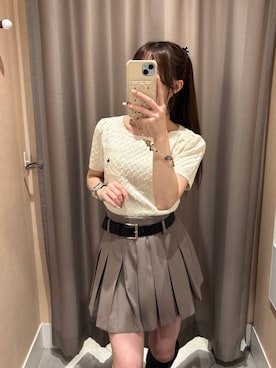 「Heather（ヘザー）のアイテム」を使った、ERiNAさん（レディース・153cm）の春コーディネート