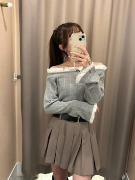 「Heather（ヘザー）のアイテム」を使った、ERiNAさん（レディース・153cm）の春コーディネート