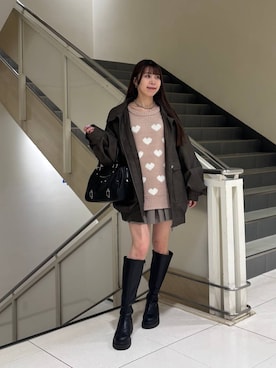 ERiNAさん（レディース・153cm）の冬コーディネート