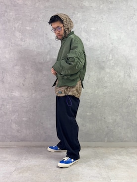 「EKAL」｜TAKUMA ENOMOTOさん（メンズ・173cm）の秋コーディネート