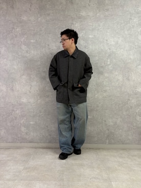 「アイテム（カバーオール）」を使った、enotaku0905さん（メンズ・173cm・20代）の冬コーディネート