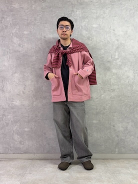 「URBAN RESEARCH DOORS(アーバンリサーチドアーズ)のアイテム(テーラードジャケット)」を使った、TAKUMA ENOMOTOさん(メンズ・173cm)の秋コーディネート