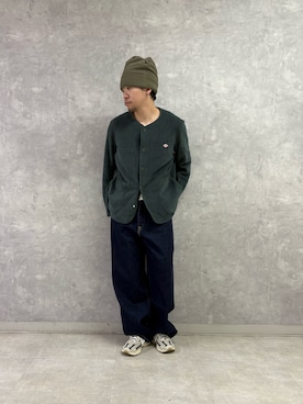 「アイテム（ノーカラージャケット）」を使った、enotaku0905さん（メンズ・173cm・20代）の冬コーディネート