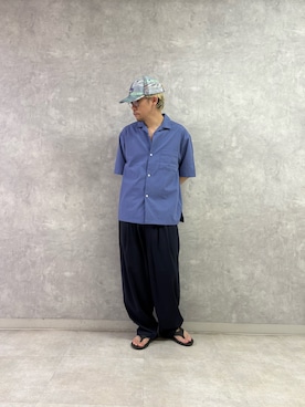 「EKAL（エカル）のアイテム」を使った、enotaku0905さん（メンズ・173cm）の夏コーディネート