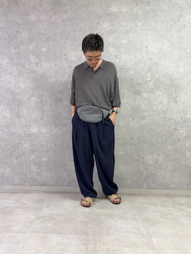 「URBAN RESEARCH DOORS（アーバンリサーチドアーズ）のBIRKENSTOCK　EXCLUSIVE ARIZONA WB(REG)（サンダル、ベージュ系）」を使った、enotaku0905さん（メンズ・173cm）の夏コーディネート