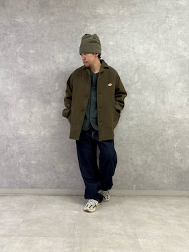 「アイテム（ノーカラージャケット）」を使った、enotaku0905さん（メンズ・173cm・20代）の冬コーディネート