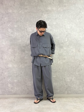 「EKAL（エカル）のアイテム」を使った、enotaku0905さん（メンズ・173cm）の夏コーディネート