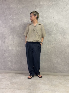 「URBAN RESEARCH DOORS（アーバンリサーチドアーズ）のIZIPIZI　SCREEN CRUISE（メガネ、その他）」を使った、enotaku0905さん（メンズ・173cm）の夏コーディネート
