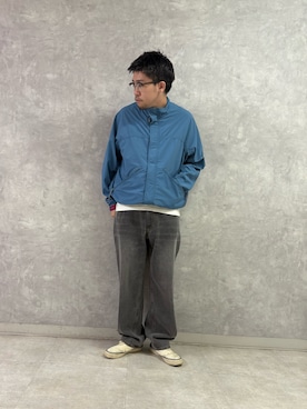 「URBAN RESEARCH DOORS（アーバンリサーチドアーズ）のL.L.Bean JAPAN EDITION　DEXTER COMFORTWAIST JEANS（デニムパンツ、グレー系）」を使った、enotaku0905さん（メンズ・173cm）の春コーディネート