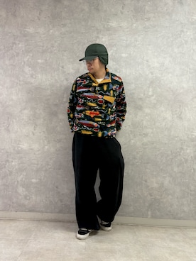 「アイテム（キャップ）」を使った、enotaku0905さん（メンズ・173cm）の秋コーディネート