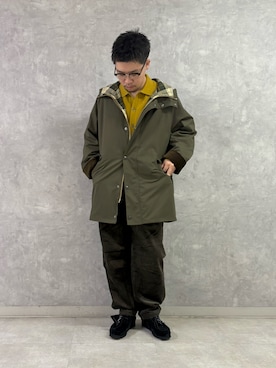 「Barbour（バブアー）の『別注』Barbour×DOORS　HOODED COAT（その他アウター）」を使った、enotaku0905さん（メンズ・173cm）の秋コーディネート
