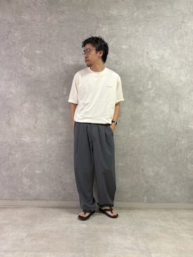 「URBAN RESEARCH DOORS（アーバンリサーチドアーズ）のIZIPIZI　SCREEN CRUISE（メガネ、その他）」を使った、enotaku0905さん（メンズ・173cm）の夏コーディネート