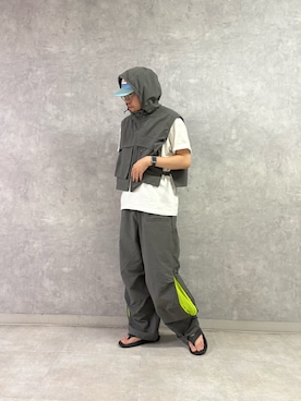 「EKAL（エカル）のアイテム」を使った、enotaku0905さん（メンズ・173cm）の夏コーディネート