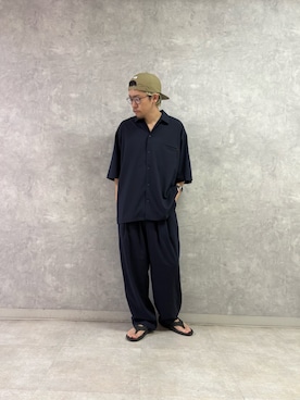 「EKAL（エカル）のアイテム」を使った、enotaku0905さん（メンズ・173cm）の夏コーディネート