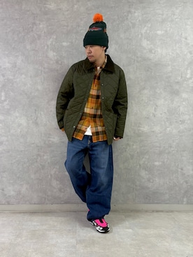 「アイテム（ニットキャップ/ビーニー）」を使った、enotaku0905さん（メンズ・173cm・20代）の秋コーディネート