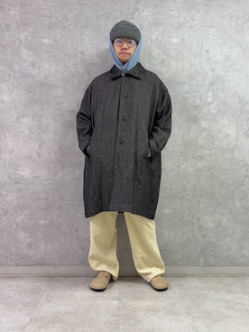 「EKAL（エカル）のアイテム」を使った、TAKUMA ENOMOTOさん（メンズ・173cm）の秋コーディネート
