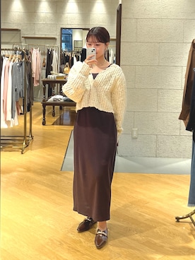 「RIVE DROITE（リヴドロワ）のアイテム（その他シューズ）」を使った、mhoo000さん（レディース・156cm）の秋コーディネート