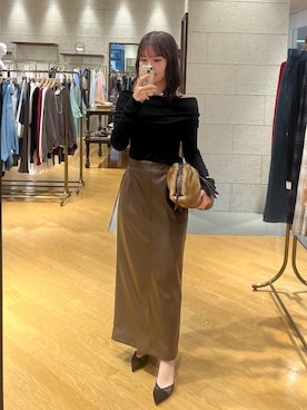 「RIVE DROITE（リヴドロワ）のアイテム（Tシャツ/カットソー）」を使った、mhoo000さん（骨格ウェーブ・レディース・156cm）の夏コーディネート