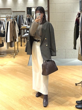 「RIVE DROITE（リヴドロワ）のアイテム」を使った、mhoo000さん（レディース・156cm）の秋コーディネート