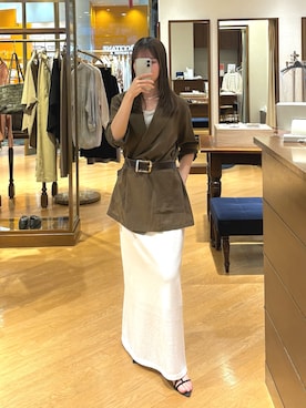 「RIVE DROITE（リヴドロワ）のアイテム」を使った、mhoo000さん（レディース・156cm）の春コーディネート